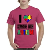 - Muška majica kratki rukav - volim nekoga s autizmom