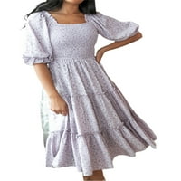 Slušajte majci kćer Porodična haljina za djecu za djevojčice Rompers cvjetna haljina za tisak Rompers