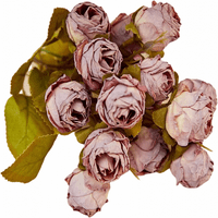 Lažni cvijet vječno stvarna imitacija dodira ruža ukrasna bez vode-bijela