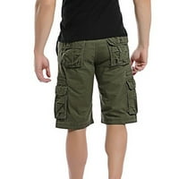 CLLios Cargo Hlače za muškarce opuštene fit multi džepove kratke hlače na otvorenim kratkim kratkim