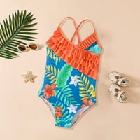 Cuhk Kids Girls Ruffled kupaći kostimi Dječji kupaći kostimi Ljetni plažni kupaći kostimi za djevojke
