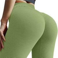 Labakihah joga hlače Žene čiste boje vježba za podizanje visokih struka tehat za joga hlače visokog