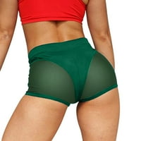 Aaimomet ženske hlače Yoga kratke hlače ženske mrežne šišce za šivanje čvrstog rastezanja joge sportske