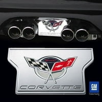 Corvette izduvna ploča - Billet Chrome sa logorativnim izdanje Logo: C & Z06