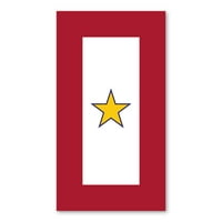 Naljepnica magnetske branike - Zlatna zvjezdana služba zastava - Zlatna zvezda - vojna služba Sjedinjenih
