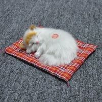 Eastshop simulacija slatka mačka mače zvučna pliša igračka za lutke sa mat za spavanje