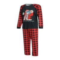 Hirigin Usklađivanje obiteljske božićne pidžame Postavite odmor Santa Print Sleep odjeća Xmas PJS set