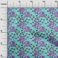 Onuone pamučne svilene arktičke plave tkanine i cvjetna haljina materijal materijal od tkanine za tisak od dvorišta široko