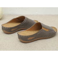 Colisha dame klizale papuče sandale na plaži Ljetne sandale hodanje neklizajuće cipele na sivoj boji