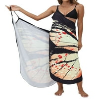 Licupiee Womenske kupaći kostim za kupaće haljina Baš OGLASA Ljetne špagete remen za kupaće odijelo