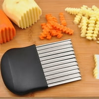 Pomfrit od nehrđajućeg čelika valoviti rezač krumpirski čipovi čišćenja kuhinjskog alata za rezanje