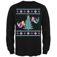Stara slava muška sirena Tree ružni božićni džemper s dugim rukavima majica
