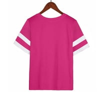 Giligiliso Womens prevelizirane majice od labavih košulja pola rukava okruglog vrata bloktunski vrhovi