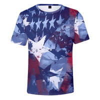 Majica, majice za muškarce i dječake Havajski košulje za muškarce Dan neovisnosti kratki rukav Crewneck