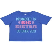 Inktastic promoviran u veliku sestru oktobar poklon majica Toddler Girl Majica