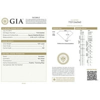 Dijamantni zaručni prstenovi za žene GIA certificirana princeza Solitaire Diamond Ring 14k Rose Gold 0. Carat