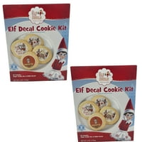 ELF decel kolačići zimski čudesni Sweet Bo Essement Holiday Frosted Santa Little Helper North Pole Dizajn
