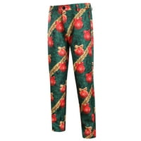 Muške modne casual božićne kostim jakne pantalone set od dvije note Molimo kupujte jednu ili dvije veličine