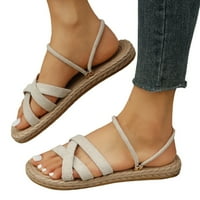 Sandale za žene ravne papuče Flip flops cipele Summer casual udobna plaža Bohemia cipele veličine 38