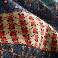 Ženski džemper za ženski kaput, ležerni labavi džemper pleteno pune boje mekani džemper kaput slim fit