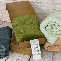 Dengdrunhu Flannel Fleece luksuzno bacanje pokrivač, dvostruka veličina jacquard tkanje uzorak ugodan