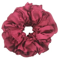 Yuehao fleksibilna gumena traka jednostavna hidžab volumizirajuća scrunchie velika kosa za glavu za kosu crvena