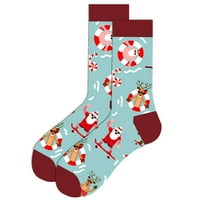 Aoochasliy Božićne čarape unise božićni pokloni čarape Vintage Cashmere Fashion Long čarapa udobne čarape
