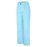 IOPQO Hlače za žene Ženske hlače za žene visoke elastične struke u stražnjoj poslovnoj radnoj pantalonima