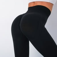 Aaiyomet Womens Yoga Duks hlača Obuka za obuku Yoga Žene EFF utičnice Profile za hlače, crna L