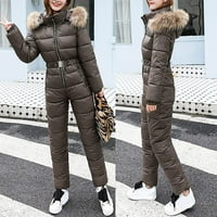 Rompers za ženske modne žene jakna za skijanje kapuljača na otvorenom sportove patentnih zatvarača jednodijelno odijelo za slobodno vrijeme chmora
