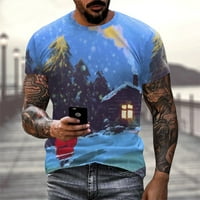Košulje za muškarce Modni božićni majica SSports ffitness na otvorenom 3D digitalni tisak majica majica