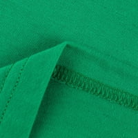 Lopecy-Sta bluze za žene Dressy Casual Božićni poklon Ženski kratki rukav St. Patrick's Day tiskani