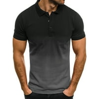 Aloohaidyvio majice za muškarce, muške casual sportske majice rever 3D gradijent kratkih rukava
