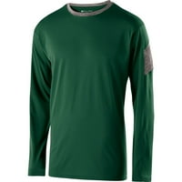 Holloway sportska odjeća za dječake elektronske majice s dugim rukavima Šumski grafit Heather 222627