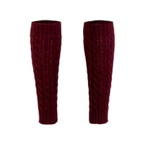 LICUPIEE FALGER za žene toplo koljena Visoka zimska pletena Twist Crochet Nogging Boot Boocks Slouch