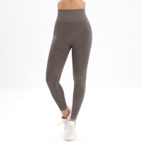 Modni ženski visoki struk besprijekorni čvrsti boja yoga hlače trčanje fitness hlače kava