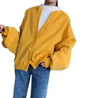 Entyinea Weens Cardigani džemper lagani otvoreni prednji pleteni ležerni dugi Cardigani odijelo sa džepovima