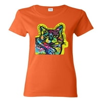 Mačja oko sve stvari pripadaju mačkama slatka mačka Ljubav životinja Ženska grafička majica, Kelly,