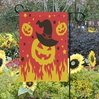 Popcreation Halloween bundeva na vatri poliesterski vrt zastava na otvorenom zastava Naslovna zabava Garden Decor Decor