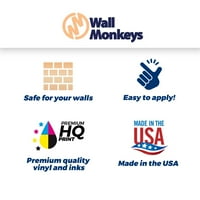 Slatka crtana kolica zidna naljepnica naljepnica za naljepnicu Wallmonkeys Ogulja i stick Graphic WM502994