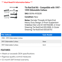 Krajnji krajnji komplet - kompatibilan sa - Oldsmobile Cutlass 1998