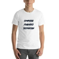Kompjuterski forenzički tehničar Slesher stil kratkog rukava pamučna majica majica po nedefiniranim