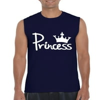 Arti - Muška grafička majica bez rukava, do muškaraca veličine 3xl - Kruna princeze