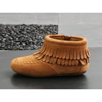 Colisha Kids Boots patentne košulje čizme za čizme za čizme za djecu modne cipele Neklizajući Khaki