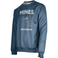 Muška plava Colorado School of Mines Orediggers Engineering Ime Drop Crewneck Pulover Duweatshirt