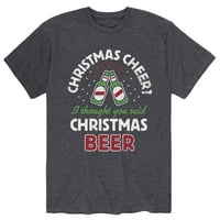 Instant poruka - Božićna božićna pivo - Muška grafička majica kratkih rukava