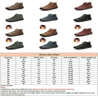 Muškarci topli čizme čipke u kaznene čizme plišane obložene gležnjače cipele vodootporne cipele za šetnju