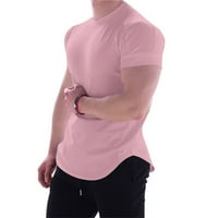 Mikilon Men T majice Grafički muški fitness sportski rukavi s kratkim rukavima Brza suha majica Stretch