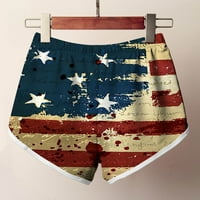 Ženske kratke hlače uzorak Ležerne prilike za slobodno vrijeme Coverall Beach 4th jul Neovisnost-Dnevne