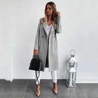 Ženski kaputi ugodna odjeća s dugim rukavima modni labavi ležerni trendovi kaputi Grey S-6XL